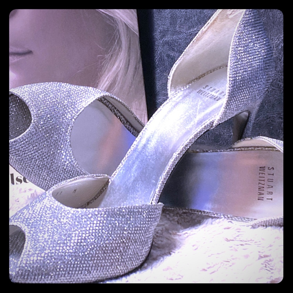 Stuart Weitzman Divorcee Peep Toe D-orsay Pumps